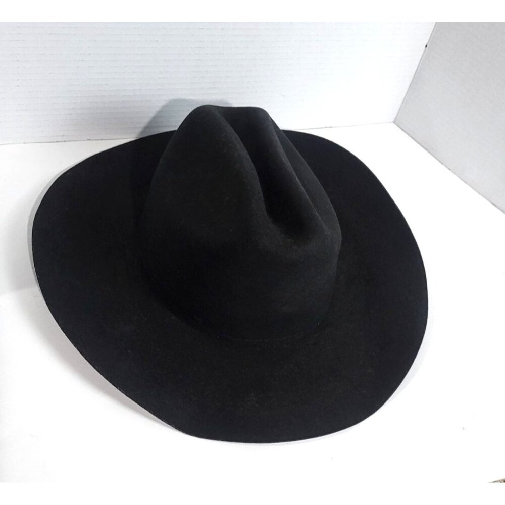 Tombstone Black Maverick 20X Wool Felt Cowboy Sombrero Hat 7-3\8